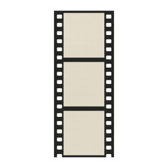 PNG Vintage filmstrip with empty frames.