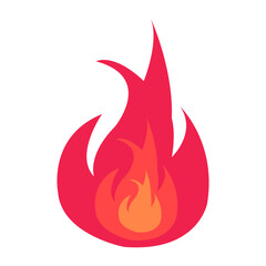 Vibrant abstract flame design showcasing dynamic movement and energy in a minimalist style