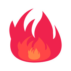 Vibrant flame illustration representing heat and energy, suitable for creative projects (1)
