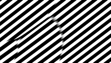 Abstract Figure in Diagonal Stripes