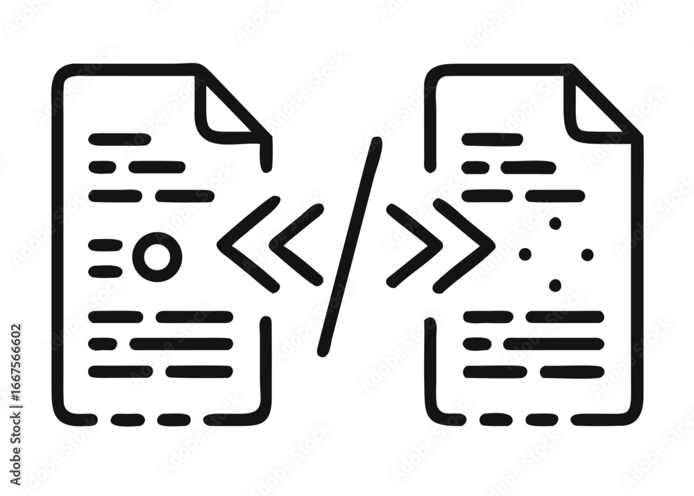 Poster charming hand drawn line sketch software code icon collection featuring programming symbols and digi
