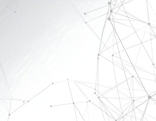 Abstract Network Connection, White Background