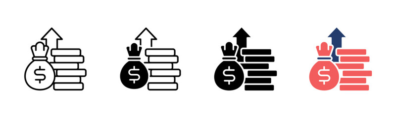 Capital icon sheet multiple style collection