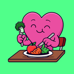 Hearth Eating Health Food Illustration