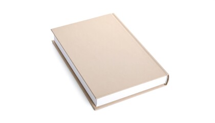 Beige Book Isolated on White Background