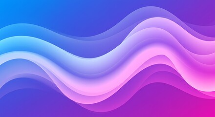 Fototapeta premium Abstract blue wave background with a smooth, flowing line pattern and light color vector design for web template illustration