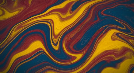 Abstract background with colorful swirling lines, curves, and waves