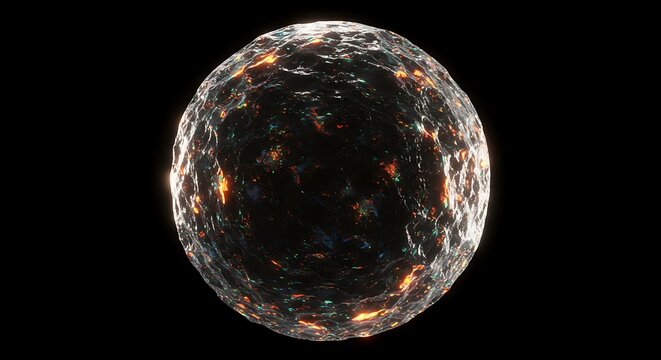 An abstract blue globe with white clouds on a black background, a 3D Earth-like sphere with shadows and continents visible, and a detailed map of the world - Powered by Adobe