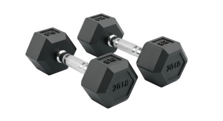 Heavy Duty Hex Dumbbells For Effective Home Gym Workouts Building Strength and Muscle Tone