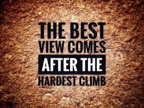  "Inspirational and motivational quote about perseverance, strength, and achievement. A powerful reminder that success and rewards come after struggle, effort, and determination."