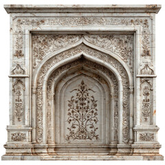 Obraz premium Intricate Architectural Detail of Isolated Decorative Wall Design