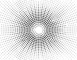 Circular Dot Pattern, Abstract Design, White Background