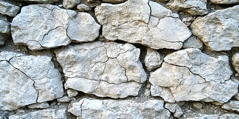 Obraz premium Cracked Rock Wall with Detailed Fractures and Aged Texture ,up by Nha Vu