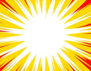 Abstract radial burst graphic