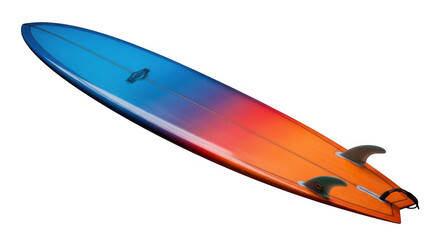 Vibrant Gradient Longboard Surfboard for Ocean Waves and Beach Fun