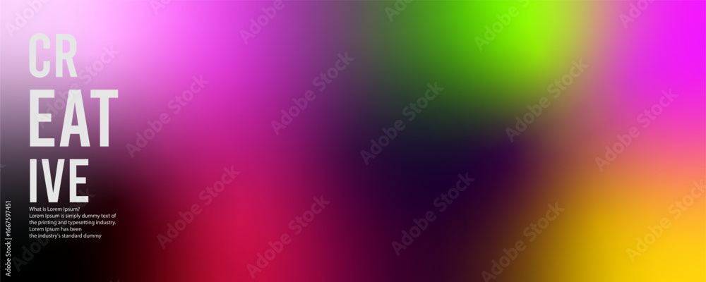 Poster freeform gradient background, abstract blurred texture | colorful trendy background | pattern decora