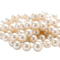 Elegant and luxurious, this shiny white pearl necklace is a classic fashion accessory with a beautiful string of precious beads