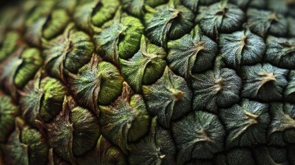 Close-up pineapple skin texture (1)