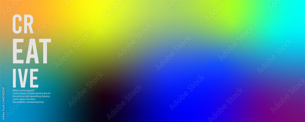Poster freeform gradient background, abstract blurred texture | colorful trendy background | pattern decora
