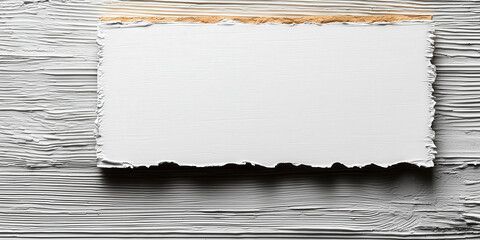 Blank White Canvas with Textured Edge for Creative Projects,up by Nha Vu