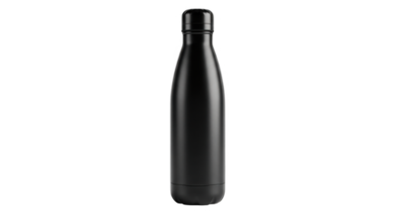 Sleek Matte Black Insulated Water Bottle for Everyday Hydration and Outdoor Adventures
