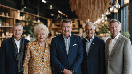 The photo group portrays professional colleagues engaged in teamwork, emphasizing collaboration, problem solving, and business synergy.