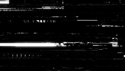 Monochromatic abstract composition with linear distortions and luminous anomalies reminiscent of