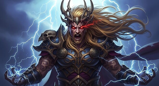 Furious Warrior, Focused and Determined.