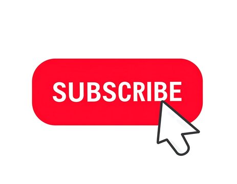 Red rectangular button with "SUBSCRIBE" and cursor
