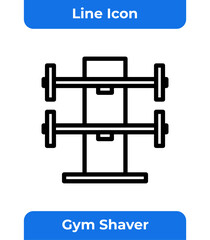 Icon Barbell Rack Vector, Fitness And Gym Equipment, Strength Training And Bodybuilding, Weightlifting Accessory, Simple And Minimalist Graphic Illustration