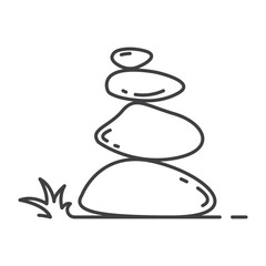 pile of stones icon balance of nature vector element design