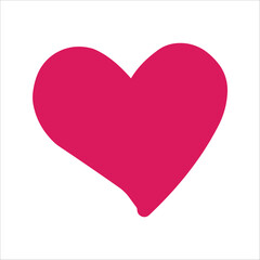 Set of hearts in red color, Red heart icons set vector, Set of 15 hearts of different shapes for web. Heart collection. Vector Art