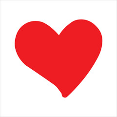 Set of hearts in red color, Red heart icons set vector, Set of 15 hearts of different shapes for web. Heart collection. Vector Art