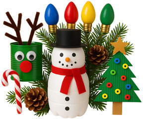 재활용품을 이용한 크리스마스 장식