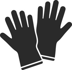 Obraz premium Pair of Protective Gloves Icon (1) hand protection safety protection hygiene work gloves disposable