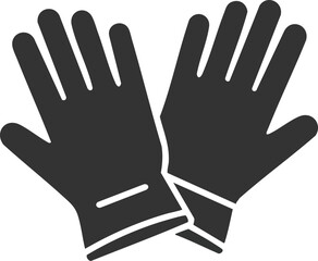 Obraz premium Pair of Protective Gloves Icon safety protection work hand industrial safety equipment protection gear