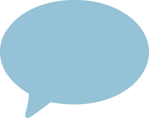 Simple Flat Speech Bubble Graphic Element for Communication Design