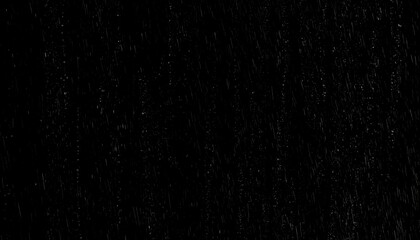 Obraz premium Rain Falling at Night, Dark Sky