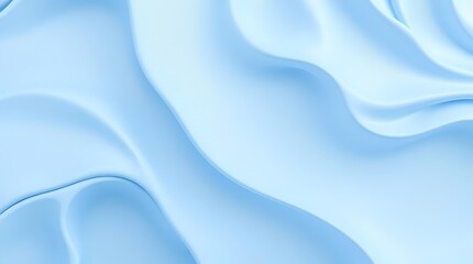 Obraz premium Flowing 3d blue with a silky smooth texture and soft waves.