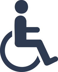 Wheelchair Icon Symbol for Accessibility and Disability access disabled person health care