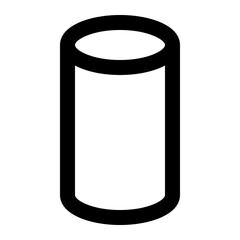 cylinder icon for illustration
