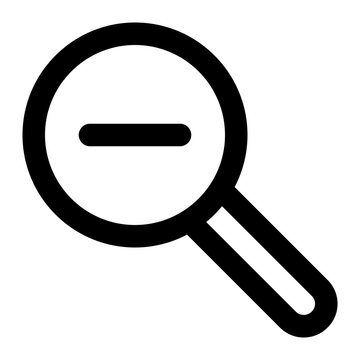 Fototapeta zoom out icon for illustration