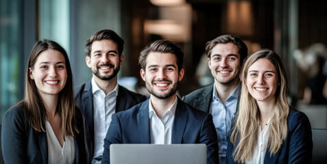 Obraz premium The photo group portrays professional colleagues engaged in teamwork, emphasizing collaboration, problem solving, and business synergy.