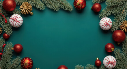 Christmas festive background with copy space
