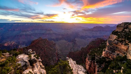 Fototapeta premium Canyon sunset layered view