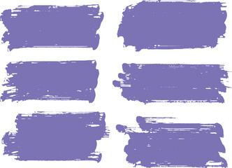 dirty rectangle shape grunge brush stroke set