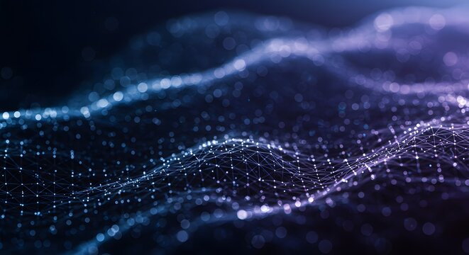 Blockchain digital network abstract background