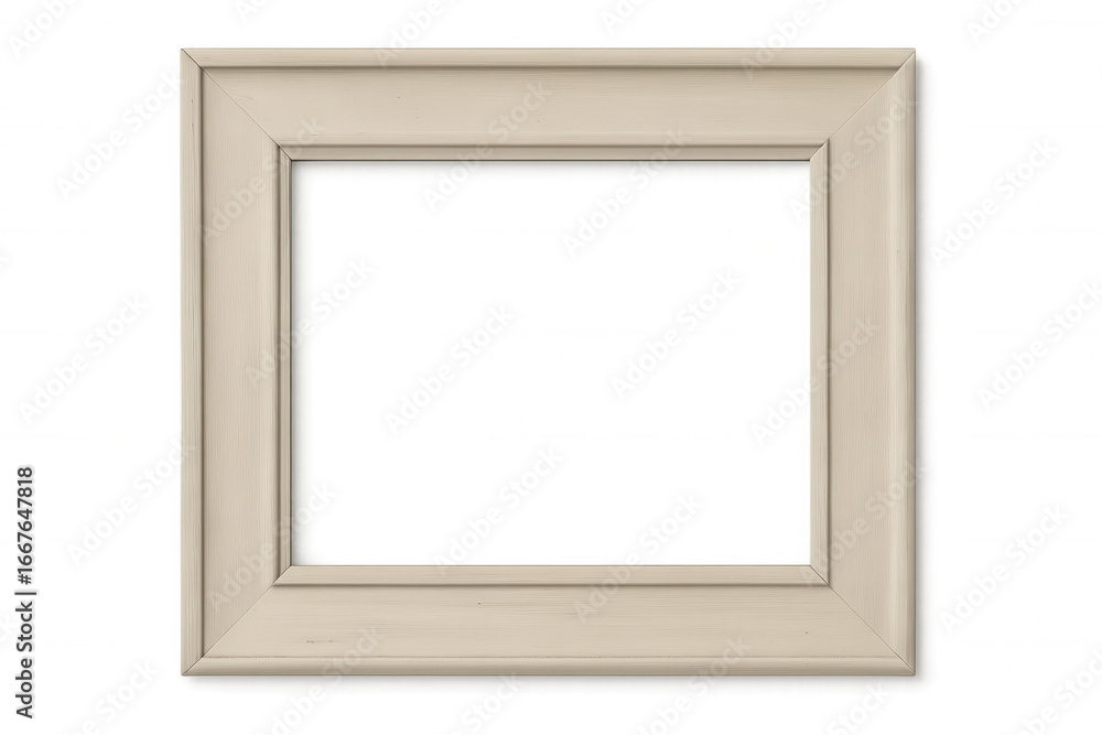 Poster Classic wooden picture frame with transparent background, creating an empty space ready for artwork or design elements