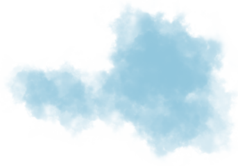 Light blue watercolor cloud texture with soft dreamy edges, airy misty background effect, artistic sky element perfect for design, digital art, and creative abstract projects.