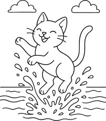 coloring page cat.eps